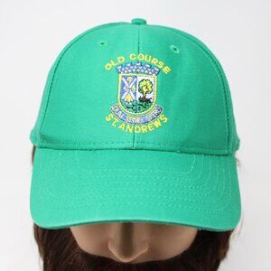 St. Andrews Old Course Hat Mens Snapback Green Cotton International Insignia Cap